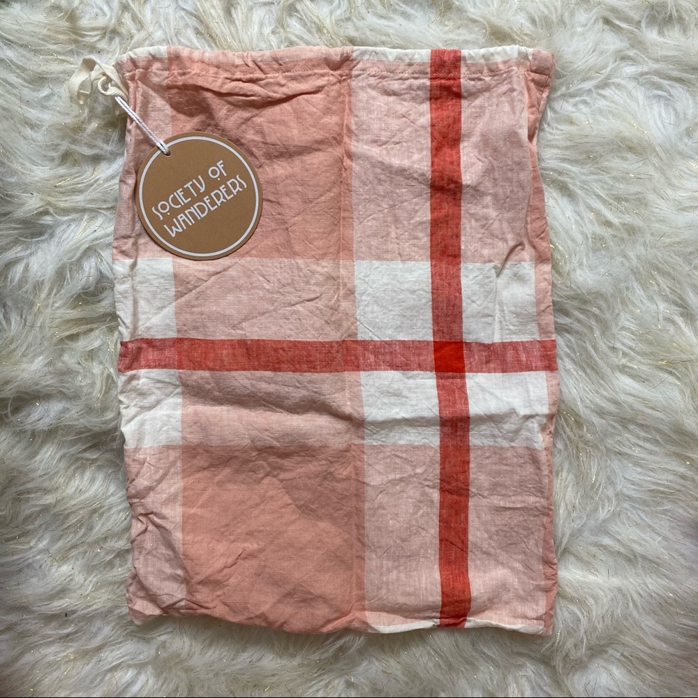 Society of Wanderers plaid dustbag